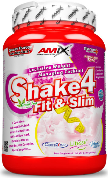 Proteindrik i pulver Amix Shake 4 Fit&Slim 500g