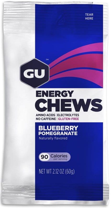 Energi geler GU Energy Chews 60 g Blueberry Pomegr