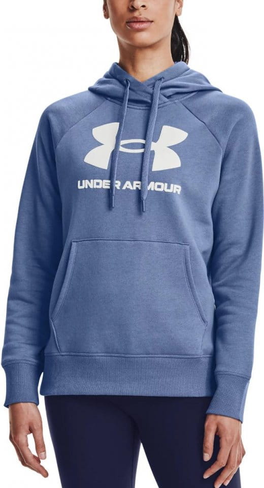 Sweatshirt med hætte Under Armour Rival Fleece Logo Hoodie-BLU