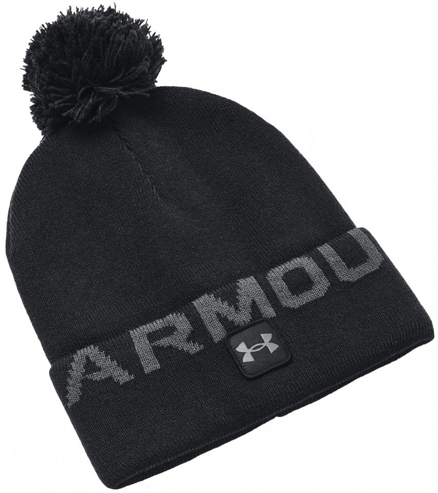 Hat Under Armour UA Halftime Fleece Pom-BLK