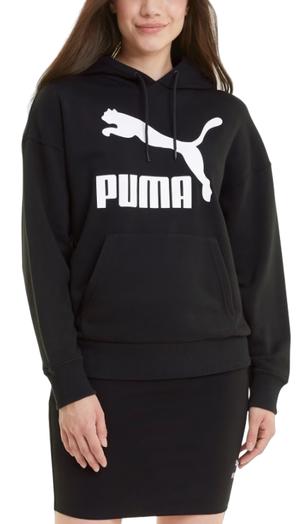 Sweatshirt med hætte Puma Classics Logo Hoodie