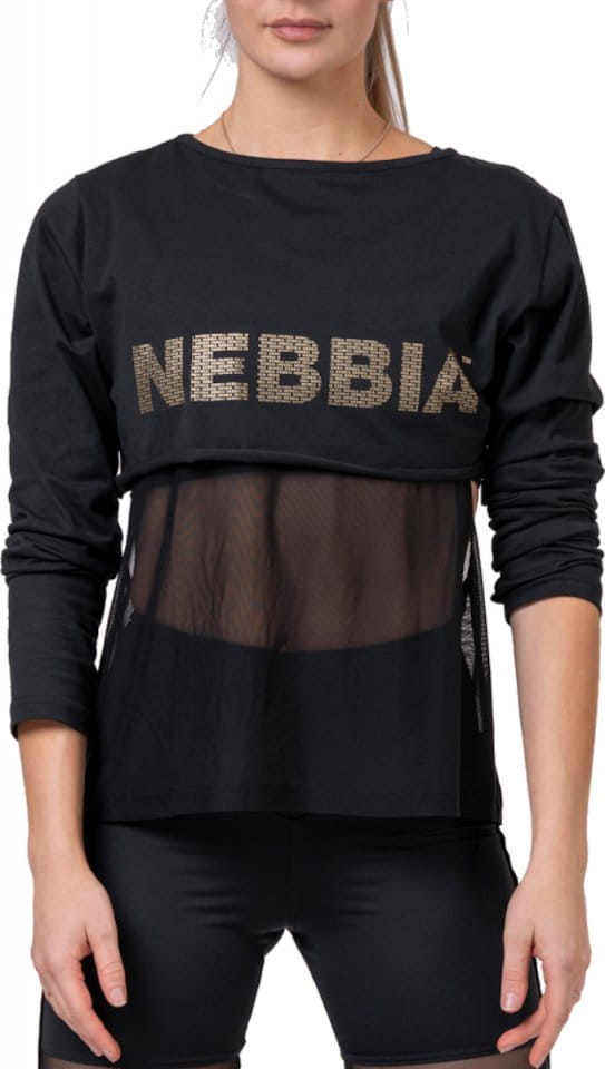 Langærmet T-shirt Nebbia INTENSE Mesh tee