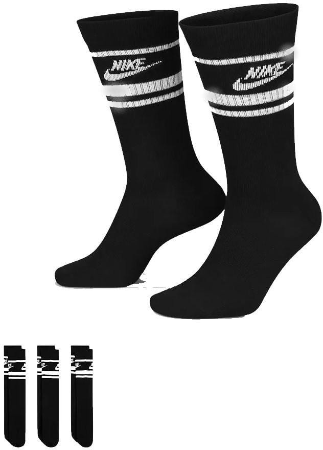 Strømper Nike Essential Crew Stripe Socks Black