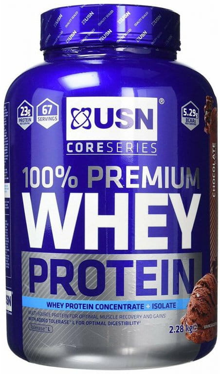 Proteinpulver USN 100% Whey Protein Premium čokoláda 2.28kg